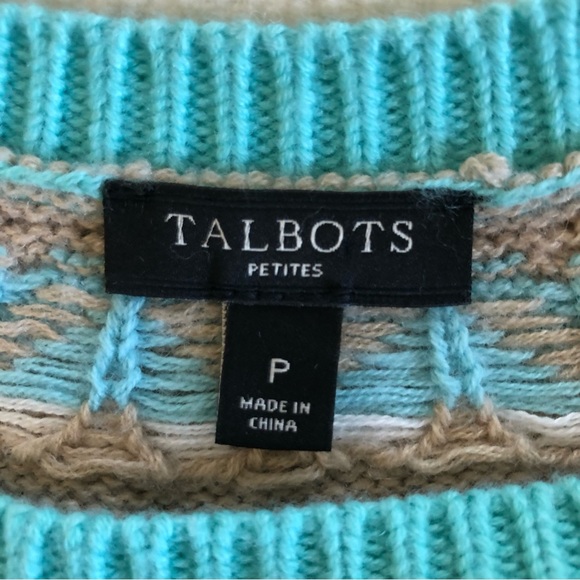 Talbots Crew Neck Lambswool Sweater - Picture 3 of 5